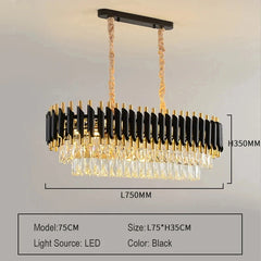 Mensae Spiked Tube Crystal Chandelier