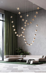 Acamar Glass Cube Chandelier