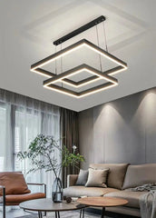 Schedar Layered Square Chandelier