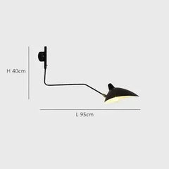 Ashlesha Duckbill Swing Arm Wall Lamp