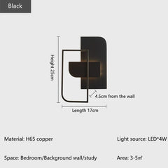 Fawaris Layered Panel Frame Wall Lamp