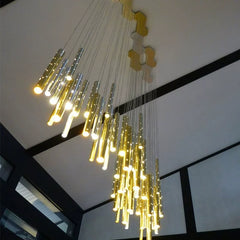 Castula Tube Cascade Chandelier