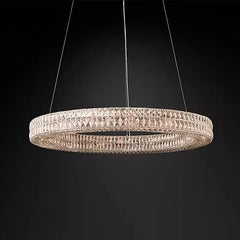 Alnair Double Crystal Ring Chandelier