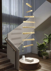 Sadr Spiral Crystal Bar Chandelier