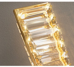 Adhafera Twisted Crystal Bar Wall Lamp