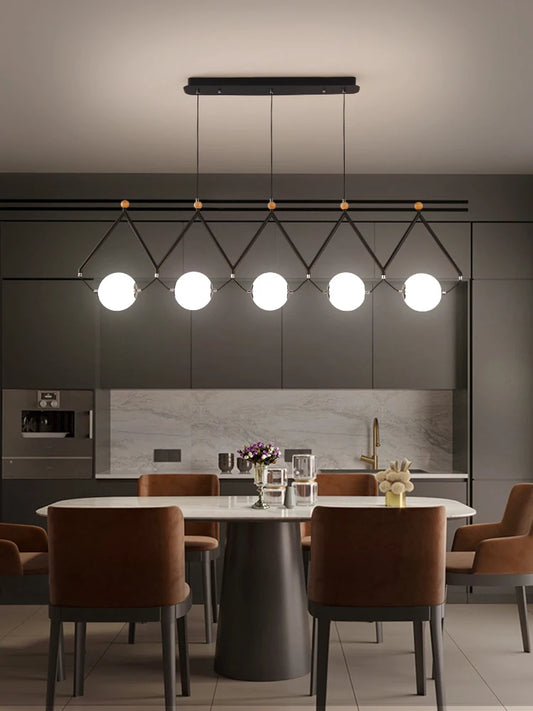 Seginus Accordion Globe Chandelier