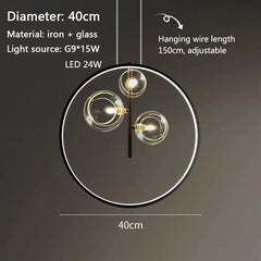 Mimosa Floating Bubble Ring Chandelier