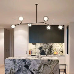 Hamal Angular Globe Branch Chandelier