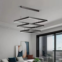 Schedar Layered Square Chandelier