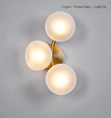 Hamal Globe Branch Wall Lamp