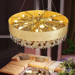Alpherg Crystal Bead Band Chandelier