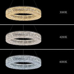 Alnair Prismatic Crystal Ring Chandelier