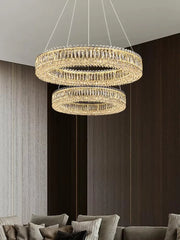 Alnair Prismatic Crystal Ring Chandelier