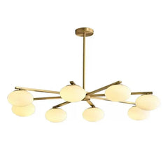 Tarf Oval Glass Disc Chandelier