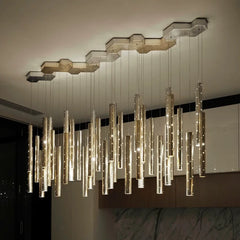 Castula Tube Cascade Chandelier