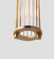 Piautos Ribbed Glass Capsule Pendant Lamp