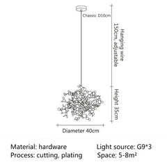 Merope Disc Bloom Chandelier