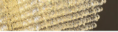 Alruba Beaded Crystal Bowl Chandelier