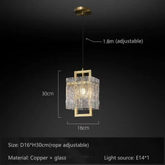 Ain Glass Shade Pendant Lamp