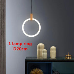 Regor Wood Accent Ring Chandelier