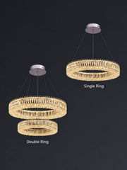 Alnair Prismatic Crystal Ring Chandelier