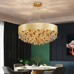 Alpherg Crystal Bead Band Chandelier