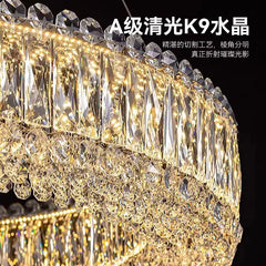 Alnair Prismatic Crystal Ring Chandelier