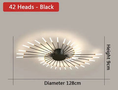 Brachium Starburst Rod Ceiling Light