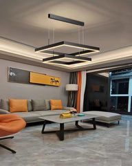 Schedar Layered Square Chandelier
