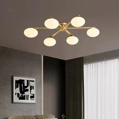 Tarf Oval Glass Disc Chandelier