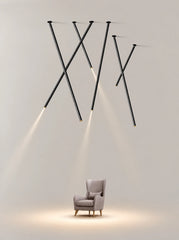 Kaus Slender Pivot Rod Ceiling Light
