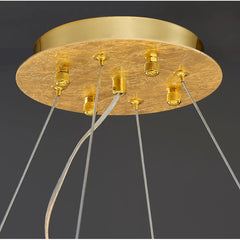 Alpherg Crystal Bead Band Chandelier