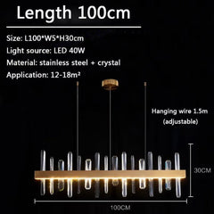 Nusakan Prism Bar Chandelier