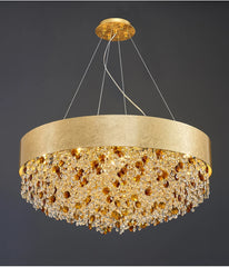 Alpherg Crystal Bead Band Chandelier