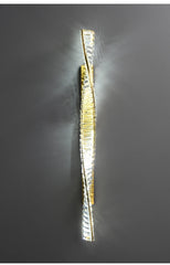 Adhafera Twisted Crystal Bar Wall Lamp