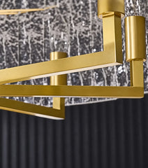 Ain Framed Textured Glass Chandelier