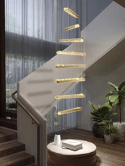 Sadr Spiral Crystal Bar Chandelier
