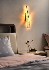 Adhafera Twisted Crystal Bar Wall Lamp