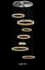 Alnair Tiered Crystal Ring Chandelier