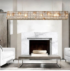 Alnair Rectangular Crystal Chandelier