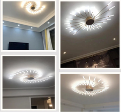 Brachium Starburst Rod Ceiling Light