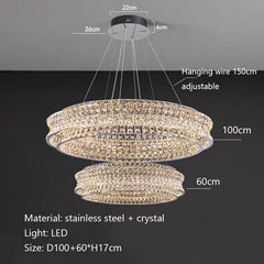 Alnair Crystal Halo Chandelier