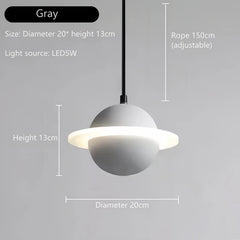 Caph Saturn Cement Pendant Lamp