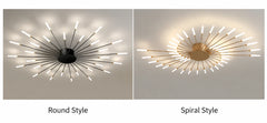 Brachium Starburst Rod Ceiling Light