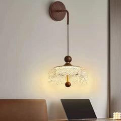 Talitha Walnut Waterdrop Wall Lamp