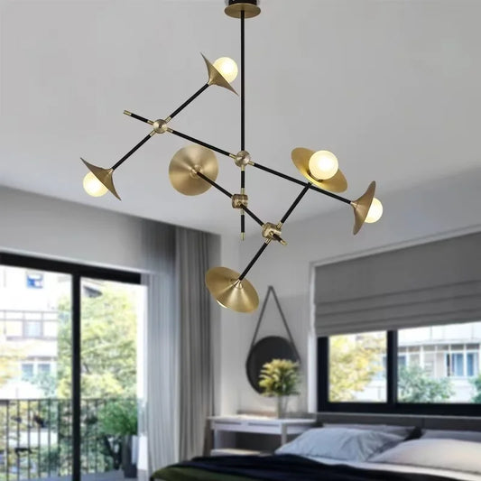 Ukdah Angular Cone Branch Chandelier