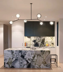 Hamal Angular Globe Branch Chandelier