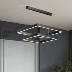 Schedar Layered Square Chandelier