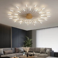 Brachium Starburst Rod Ceiling Light