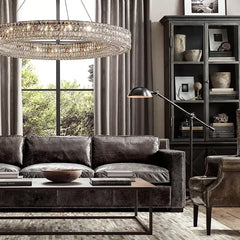 Alnair Double Crystal Ring Chandelier